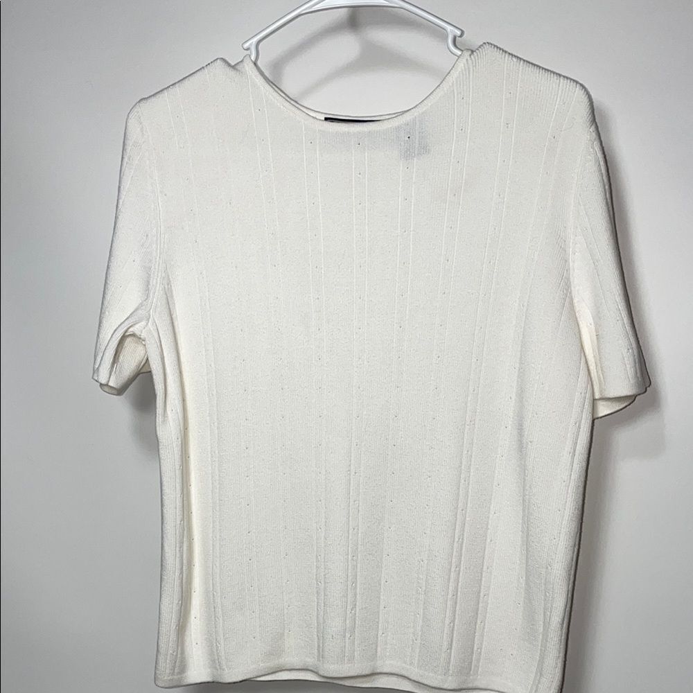 Laura Scott Elegant White Women's Top